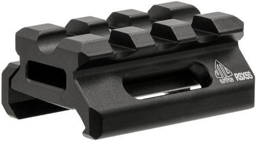 UTG, Super Slim Picatinny Riser Mount, 1/2" Height, 3 Slots. Black