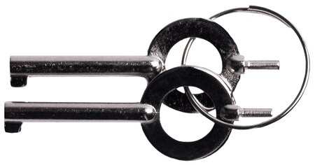 Uzi Law Enforcement Handcuff Key Set Silver
