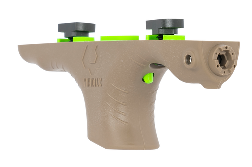 Viridian HS1 Hand Stop Laser M-Lok Mounted 5mW Green Laser with 100 yds Day/2 mi Night Range & Flat Dark Earth for AR-Platform