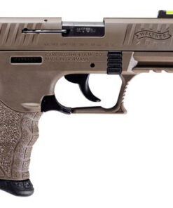 Walther P22 QD, .22 LR, 3.42" Threaded Barrel, 10rd, Manual Safety, Flat Dark Earth