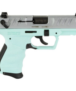 Walther PDP 380 ACP, 3.7" Barrel, Angel Blue Frame, Nickel Slide, Manual Safety, 9rd