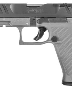 Walther PDP 9mm, 4.5" Barrel, Black Slide/Gray Frame, Adjustable Rear Sight, Optics Ready, 18rd