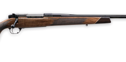 Weatherby Mark V Deluxe 240 Weatherby Magnum, 24" Barrel, Gloss AA Walnut, Black Rec, 3rd