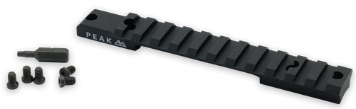 Weatherby Picatinny Rail Matte Black Aluminum Weatherby Model 307 Weaver Mount Short Action 20 MOA