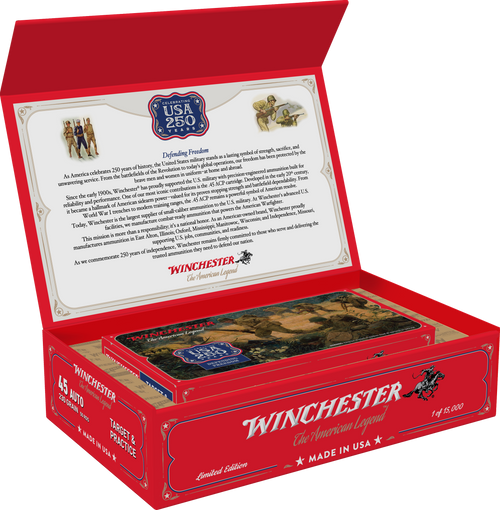 Winchester 250th Commemorative Box Series 45ACP 230gr Full Metal Jacket 50rd Box