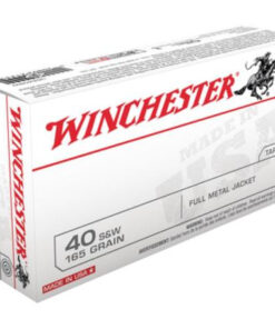 Winchester .40 SW 165 Gr, Full Metal Jacket, 50rd Box
