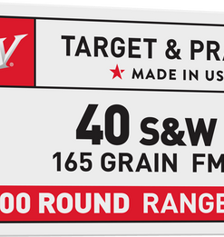 Winchester .40 SW, 165gr, Full Metal Jacket, 100rd Box Value Pack