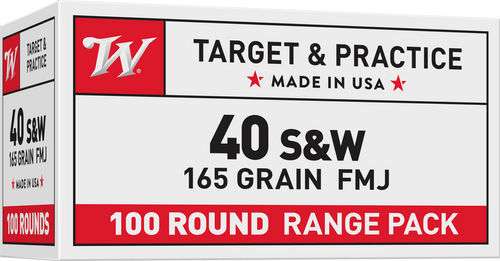Winchester .40 SW, 165gr, Full Metal Jacket, 100rd Box Value Pack