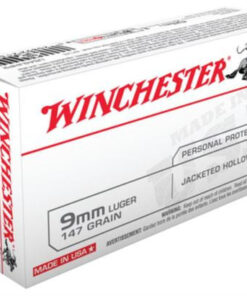 Winchester 9mmLuger 147gr Jacketed Hollow Point 50 Per Box/10 Case