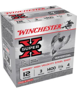 Winchester Expert Hi-Velocity 12 Ga, 3", 1-1/4oz, 4 Shot, 25rd Box