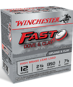 Winchester Fast Dove & Clay High Brass 12 Ga, 2.75", 1 oz, 7.5 Shot, 25rd Box