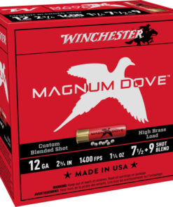 Winchester Magnum Dove 12 Ga, 2.75" 1 1/4oz 7.5/9 Shot 25 Per Box