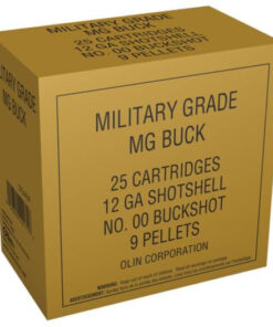 Winchester Military Grade 12 Ga, uge 2.75 Inch 1325 FPS 9 Pellets 00 Buckshot Value Pack 25 Rounds