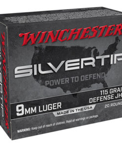 Winchester Silvertip 9mm, 115gr, Silvertip Jacket Hollow Point, 20rd Box