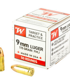 Winchester White Box 9mm, 115gr, Full Metal Jacket, 50rd Box