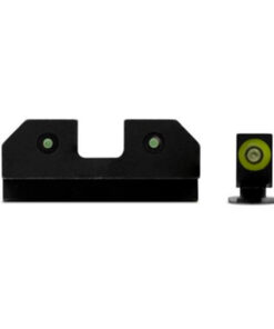 XS Sights, R3D Night Sights, Green Front Dot, Fits Glock 17,19,22,23,24,26,27,31,32,33,34,35,36,38, Steel/Blued
