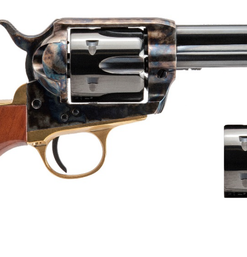 Cimarron Pistolero 9mm/357 Magnum, 4.75" Barrel, Case Hardened, Wood Grip, 6rd