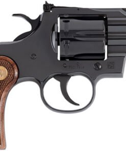 Colt Python, Revolver, Double Action, 357 Magnum, 2.5" Barrel, Blued, Black, Blade Front/Adjustable Rear Sight, Wood Grips, 6rd