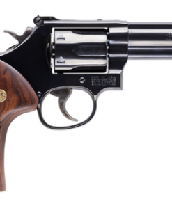 Smith & Wesson Model 19 K-Frame 357 Magnum/38 Special +P, 4.25" Barrel, Blued Frame, Checkered Wood Grip, 6rd