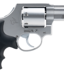 Taurus 66C 357 Mag 7 Shot Stainless Steel Barrel, Frame & Cylinder, Black Hogue G10 Grip